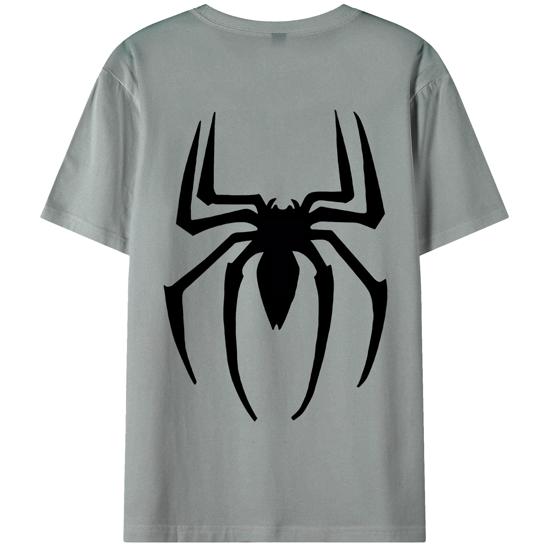 （画像用） Spider Man スパイダーマン 綿100％ メンズ半袖Tシャツ（バックプリント） 通気性